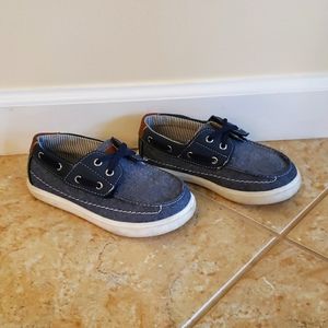 Blue/denim color boat shoes